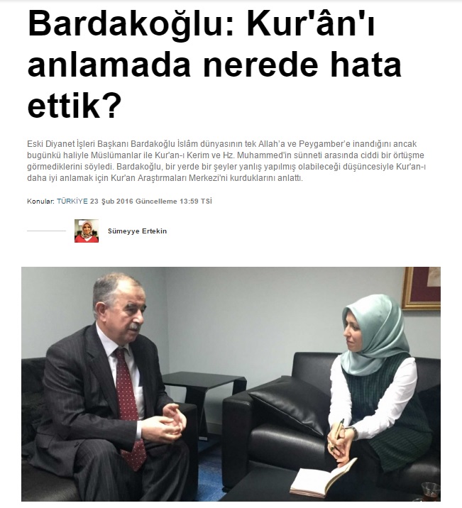 Ali Bardakoğlu - Maturidi Yesevi Otağı